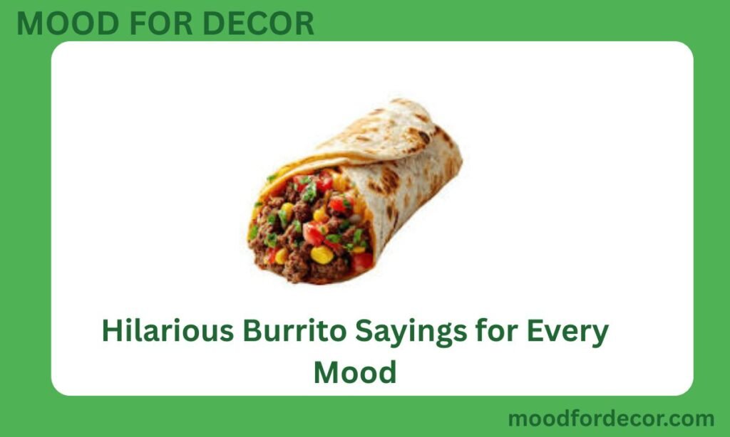 Hilarious Burrito Sayings for Every Mood