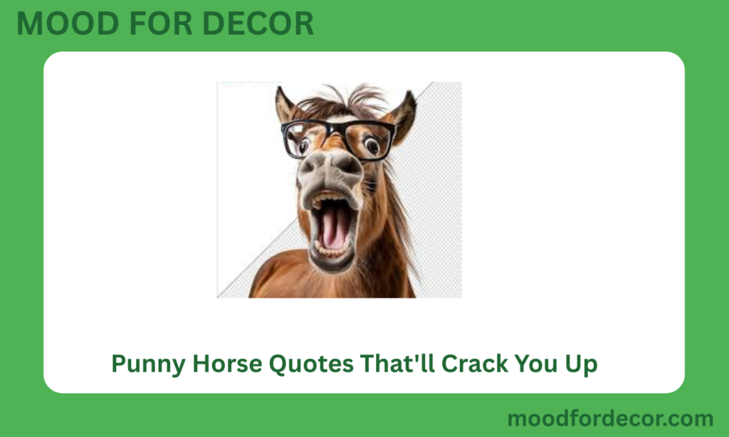 Punny Horse Quotes That'll Crack You Up