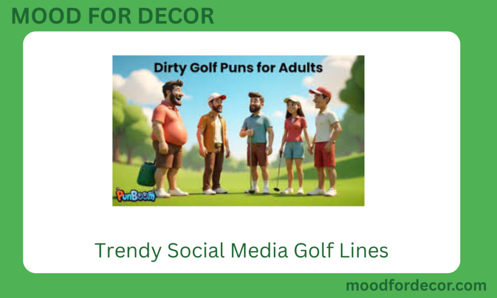 Trendy Social Media Golf Lines