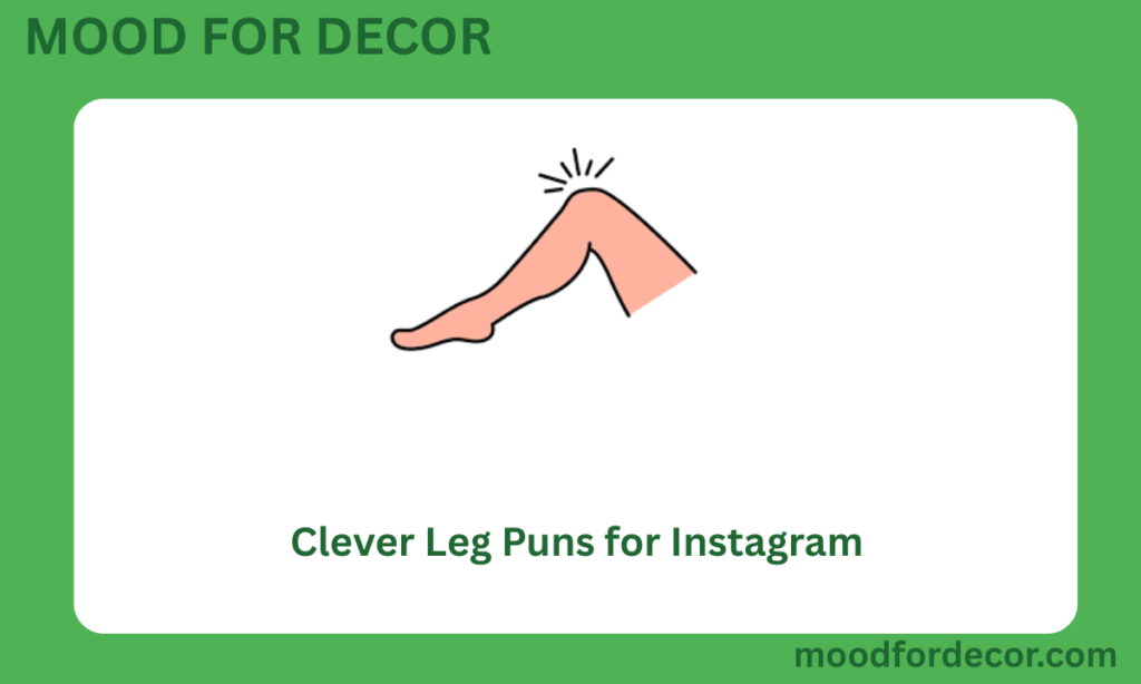 Clever Leg Puns for Instagram