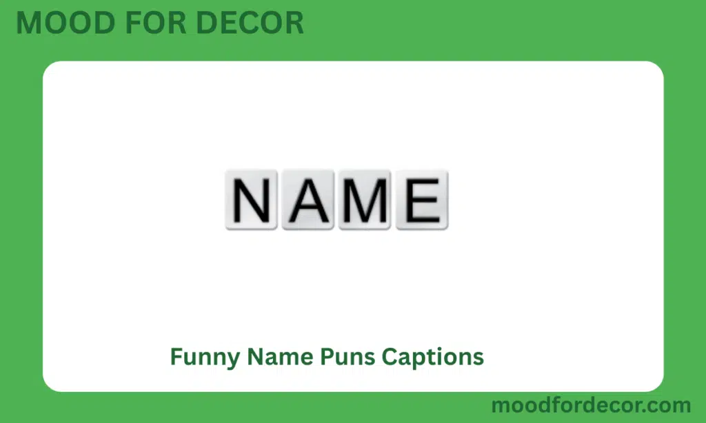 Funny Name Puns Captions