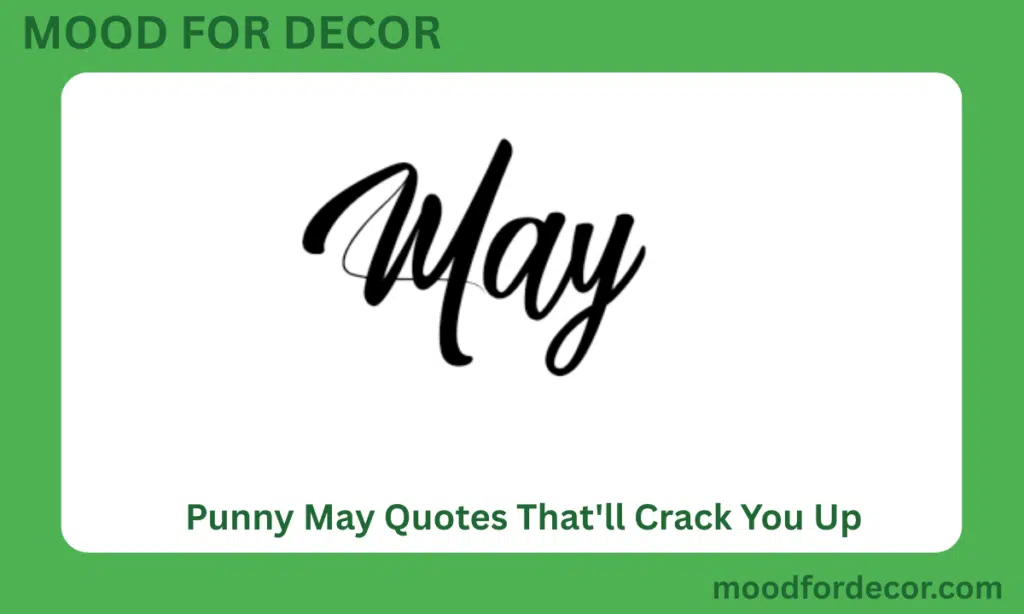 Punny May Quotes That'll Crack You Up