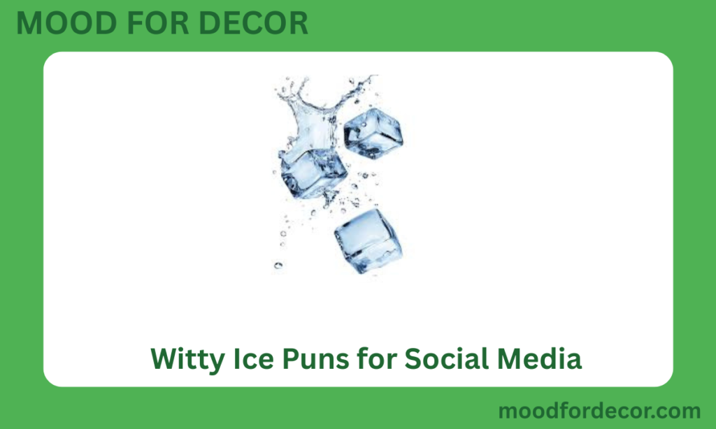 Witty Ice Puns for Social Media